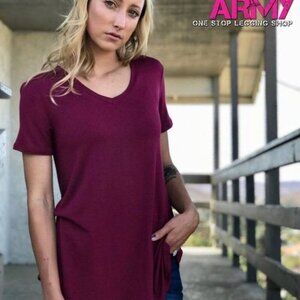 Legging Army V Neck T shirt Size 1 XLarge